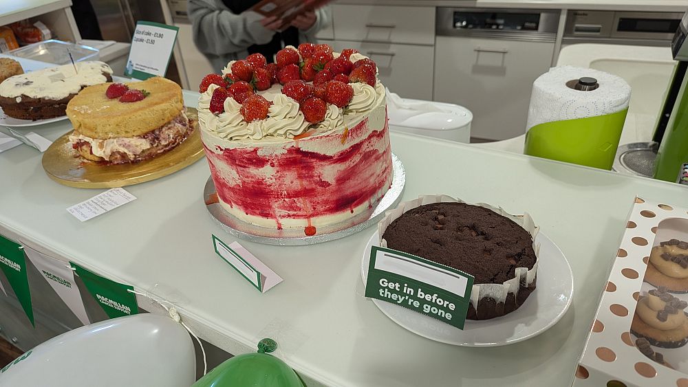 Selection of cakes from our charity sale in support of Macmillan Cancer Support