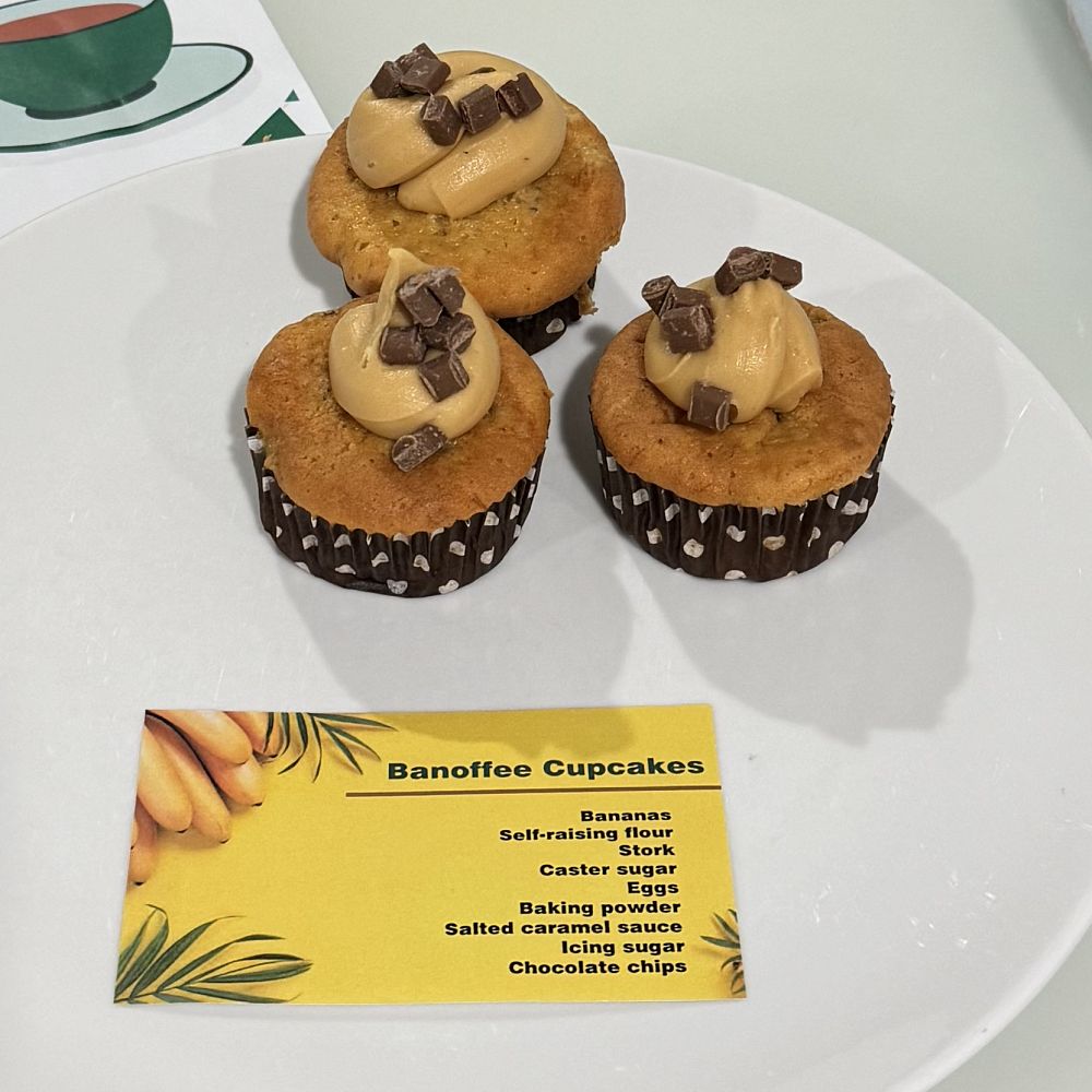 Banoffee cupcakes from our charity sale